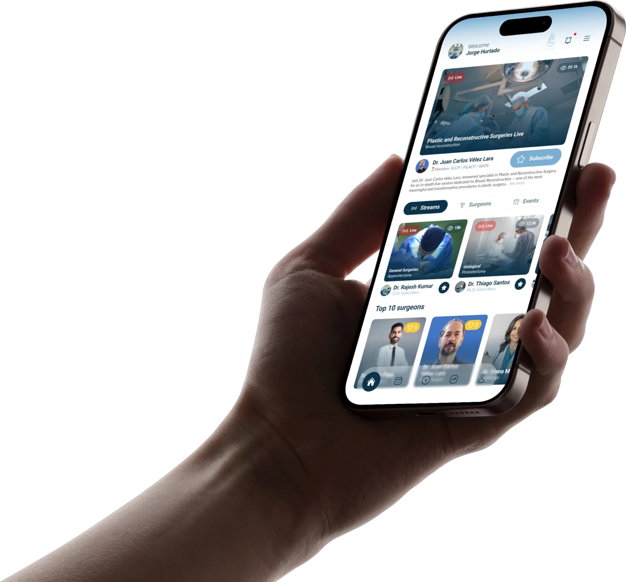 App Fellowship Academy en smartphone